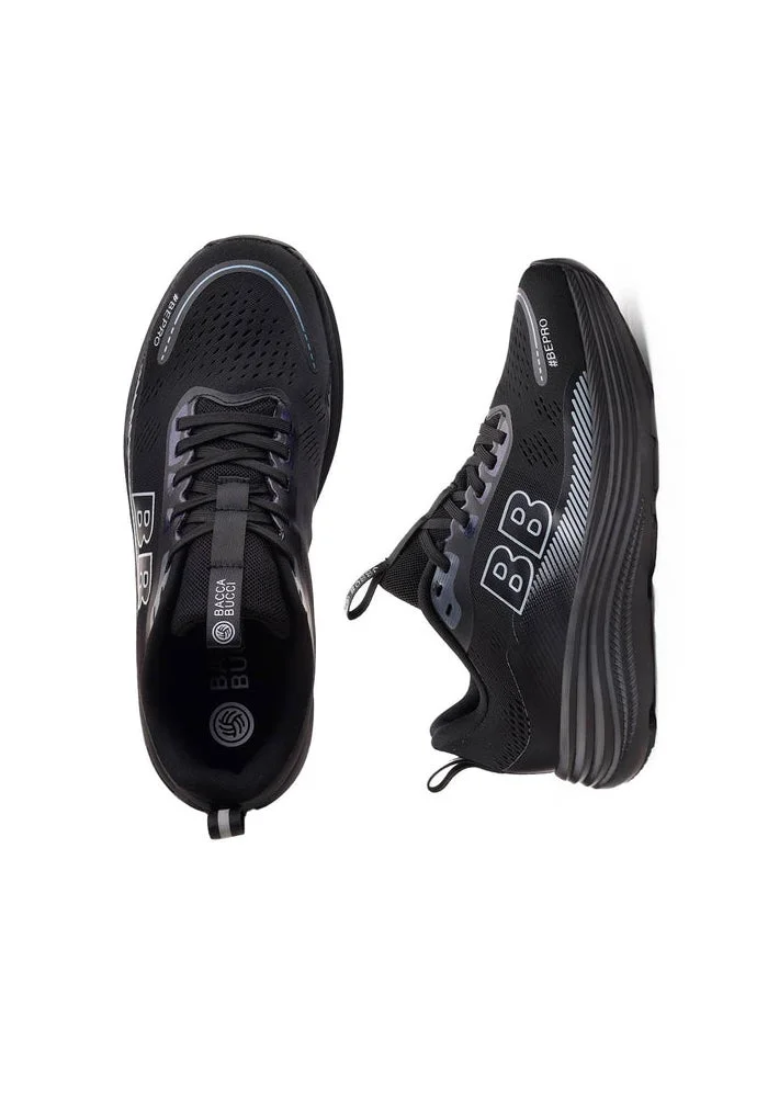 باكا بوتشي أحذية رياضية خفيفة للرجال من ايروكور باللون الأسود الليلي